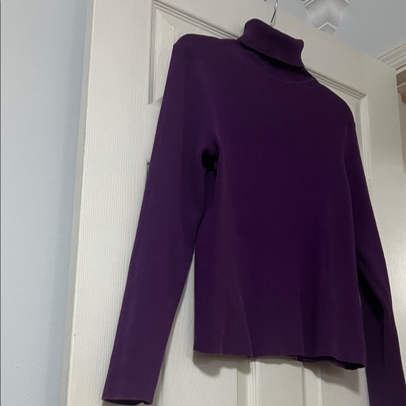 Purple Turtleneck Sweater - Picture 2 of 4